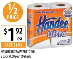 Supabarn HANDEE ULTRA PAPER TOWEL offer