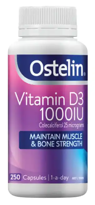 Ostelin vitamin d 1000iu 250 capsules