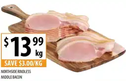 Supabarn NORTHSIDE RINDLESS MIDDLE BACON offer