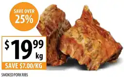 Supabarn SMOKED PORK RIBS PER KG offer