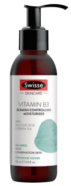 Swisse skin care vitamin b3 blemish control moisturiser 120ml