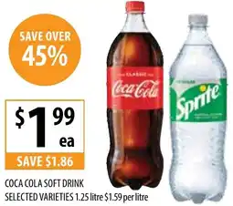 Supabarn Coca-Cola 1.25 litre offer