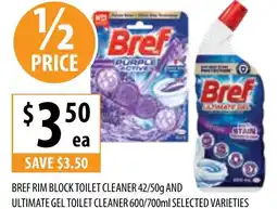 Supabarn BREF RIM BLOCK TOILET CLEANER 42/50g offer
