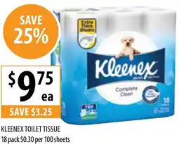 KLEENEX TOILET TISSUE 18 pack