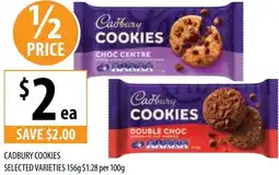 Supabarn CADBURY COOKIES 156g offer