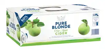 Pure blonde cider can 375ml (10 pack)