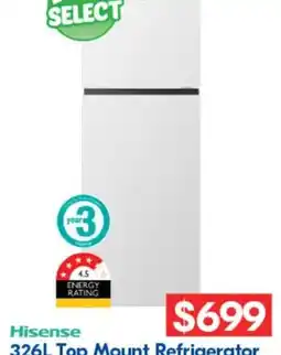 Betta 326L Top Mount Refrigerator offer
