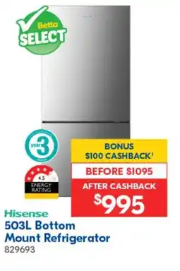 Betta 503L Bottom Mount Refrigerator offer