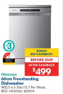 Betta 60cm Freestanding Dishwasher offer