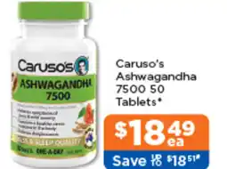 Good Price Pharmacy Caruso's ASHWAGANDHA 7500 offer