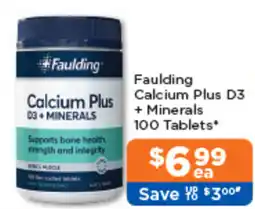 Good Price Pharmacy Faulding Calcium Plus D3 + Minerals offer
