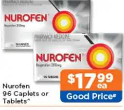 Good Price Pharmacy NUROFEN 96 Caplets or Tablets offer