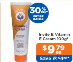 Good Price Pharmacy Invite E Vitamin E Cream 100g* offer