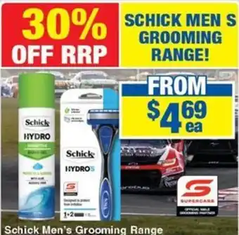 My Chemist Schick Men's Grooming Range offer