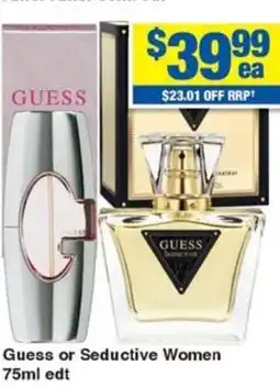 My Chemist Guess or Seductive Women 75ml edt offer