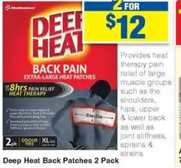 My Chemist Deep Heat Back Patches 2 Pack offer
