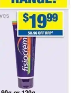 My Chemist Fisiocrem Solugel Tub 90g or 120g offer