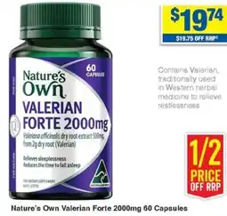 My Chemist Nature's Own Valerian Forte 2000mg 60 Capsules offer