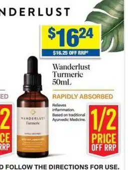 My Chemist Wanderlust Turmeric 50mL offer