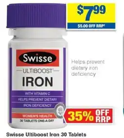 My Chemist Swisse Ultiboost Iron 30 Tablets offer