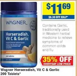 My Chemist Wagner Horseradish, Vit C & Garlic 200 Tablets* offer