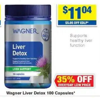 My Chemist Wagner Liver Detox 100 Capsules* offer