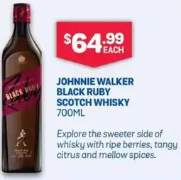 SipnSave JOHNNIE WALKER BLACK RUBY SCOTCH WHISKY 700ML offer