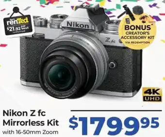 Teds Cameras Nikon Z fc Mirrorless Kit offer