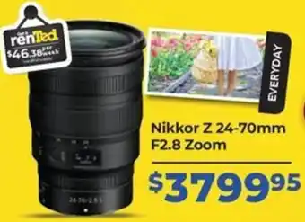 Teds Cameras Nikkor Z 24-70mm F2.8 Zoom offer