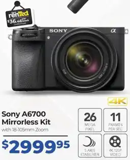 Teds Cameras Sony A6700 Mirrorless Kit offer