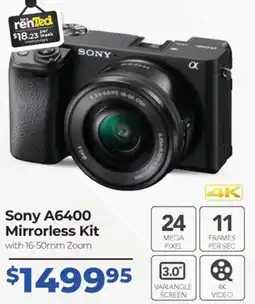 Teds Cameras Sony A6400 Mirrorless Kit offer