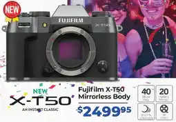 Teds Cameras Fujifilm X-T50 Mirrorless Body offer
