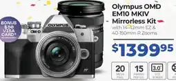 Teds Cameras Olympus OMD EM10 MKIV - Mirrorless Kit offer