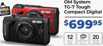 Teds Cameras OM System TG-7 Tough Compact Digital offer