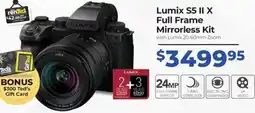 Teds Cameras Lumix S5 II X Full Frame Mirrorless Kit offer