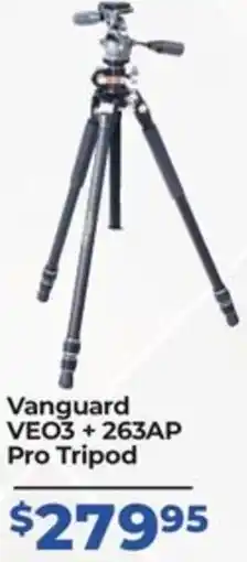 Teds Cameras Vanguard VEO3 + 263AP Pro Tripod offer