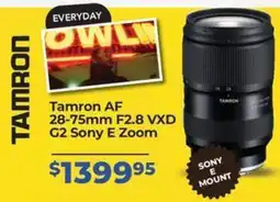 Teds Cameras Tamron AF 28-75mm F2.8 VXD G2 Sony E Zoom offer