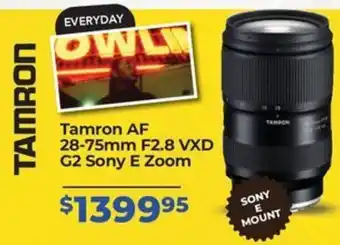 Teds Cameras Tamron AF 28-75mm F2.8 VXD G2 Sony E Zoom offer