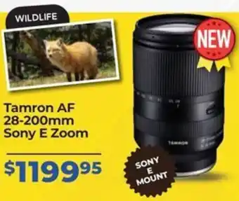 Teds Cameras Tamron AF 28-200mm Sony E Zoom offer