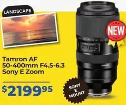 Teds Cameras Tamron AF 50-400mm F4.5-6.3 Sony E Zoom offer