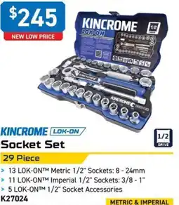 Kincrome KINCROME LOK-ON Socket Set offer