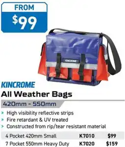 Kincrome KINCROME All Weather Bags 420mm - 550mm offer