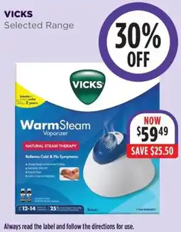 Wizard Pharmacy VICKS Warm Steam Vaporizer offer