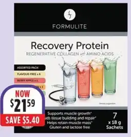 FORMULITE Recovery Protein 7x18g