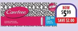 Carefree CURVED GROOVES 20 Tampons