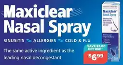 Your Local Pharmacy Maxiclear Nasal Spray offer