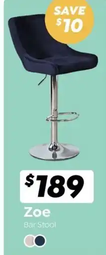 ComfortStyle Furniture & Bedding Zoe Bar Stool offer