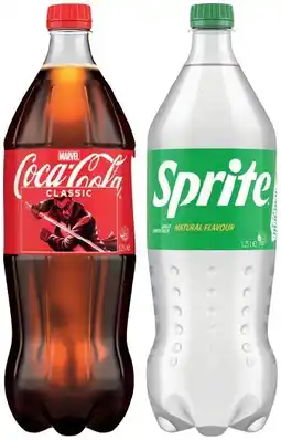 IGA Coca‑Cola, Sprite, Fanta or Mount Franklin 1.25 Litre Selected Varieties offer