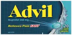 IGA Advil Fast Pain Relief Liquid Capsules 20 Pack offer