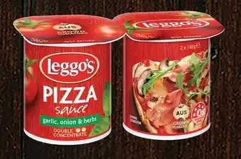 IGA Leggo's Pizza Sauce or Tomato Paste 2x140g Selected Varieties offer